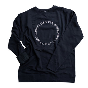 black crew sweatshirt