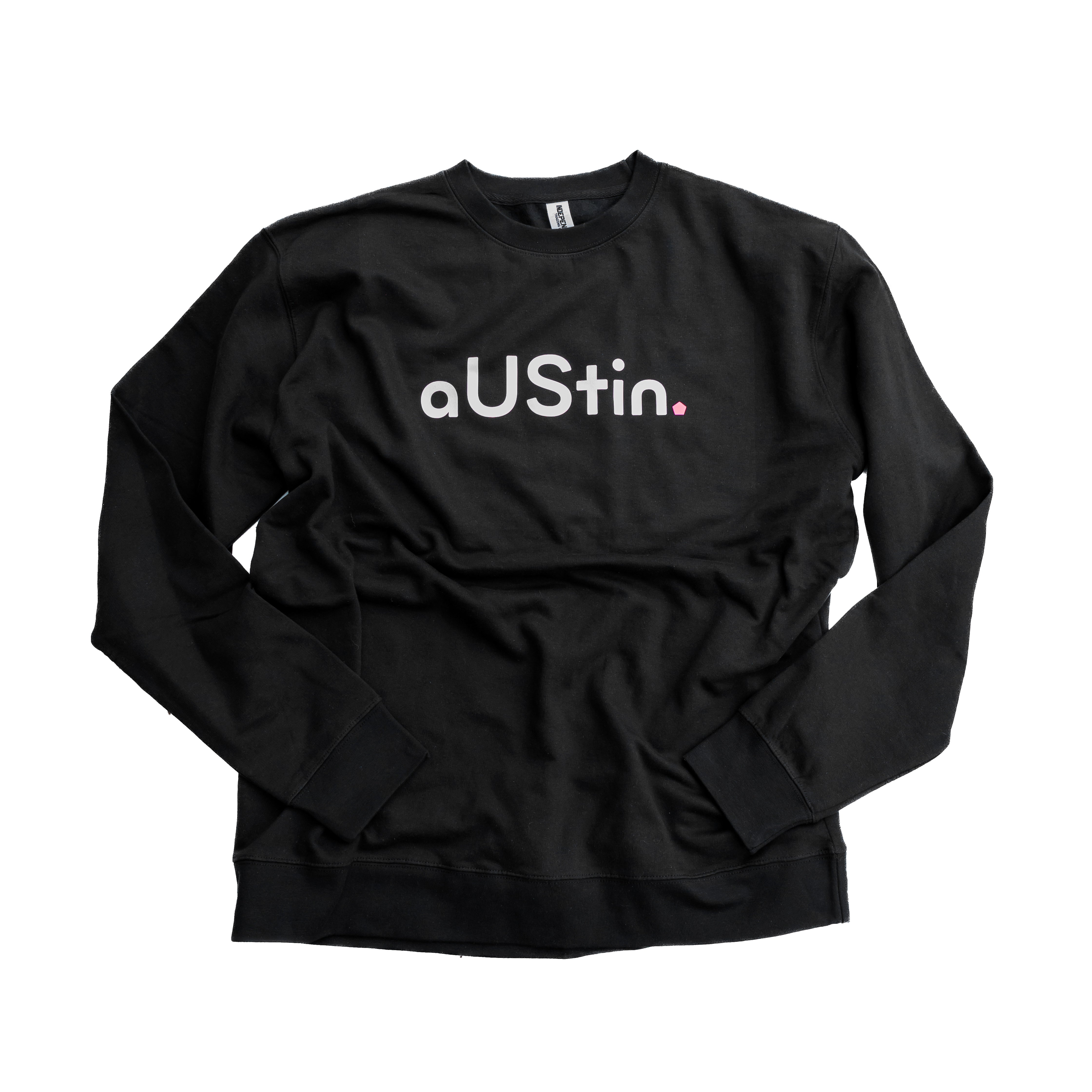 black crew sweatshirt