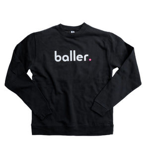 black crew sweatshirt