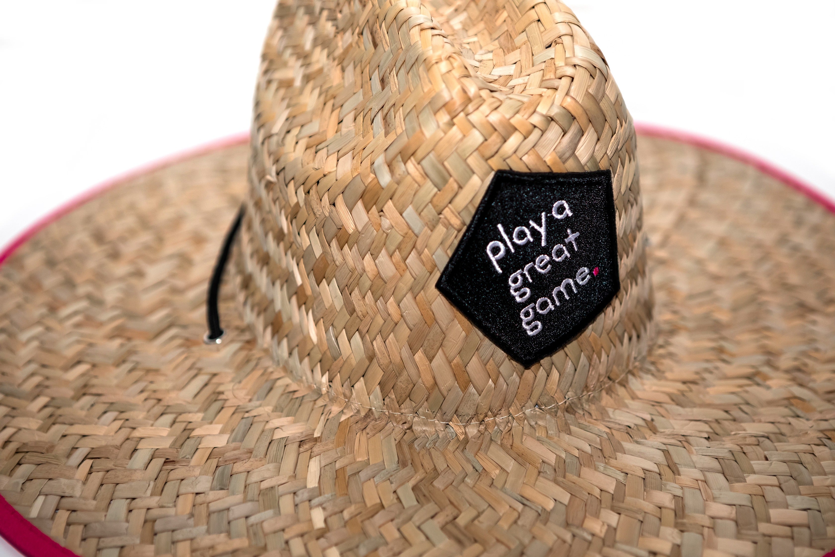 #playagreatgame straw hat