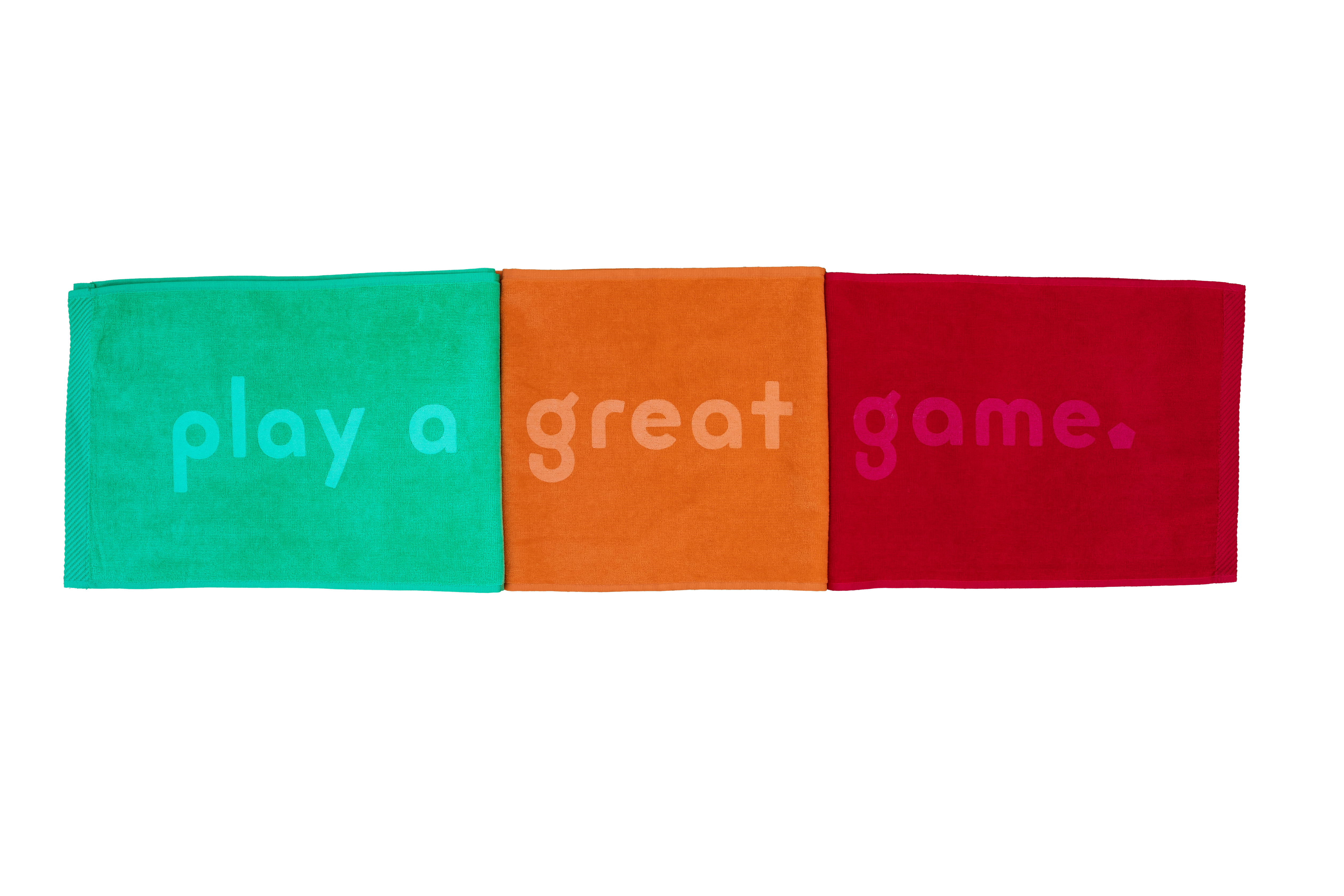 play a great game towel