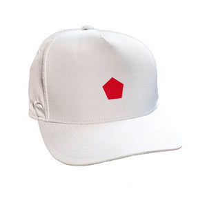 white pentagon coach hat